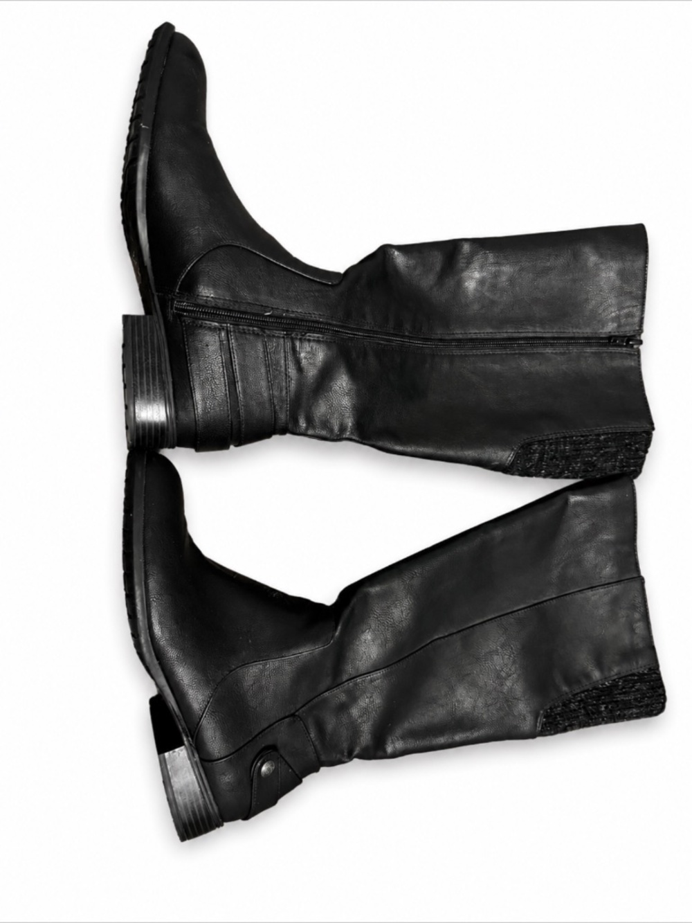 LifeStride Black Mid-Calf Comfort Boots Size 9.5 Wide